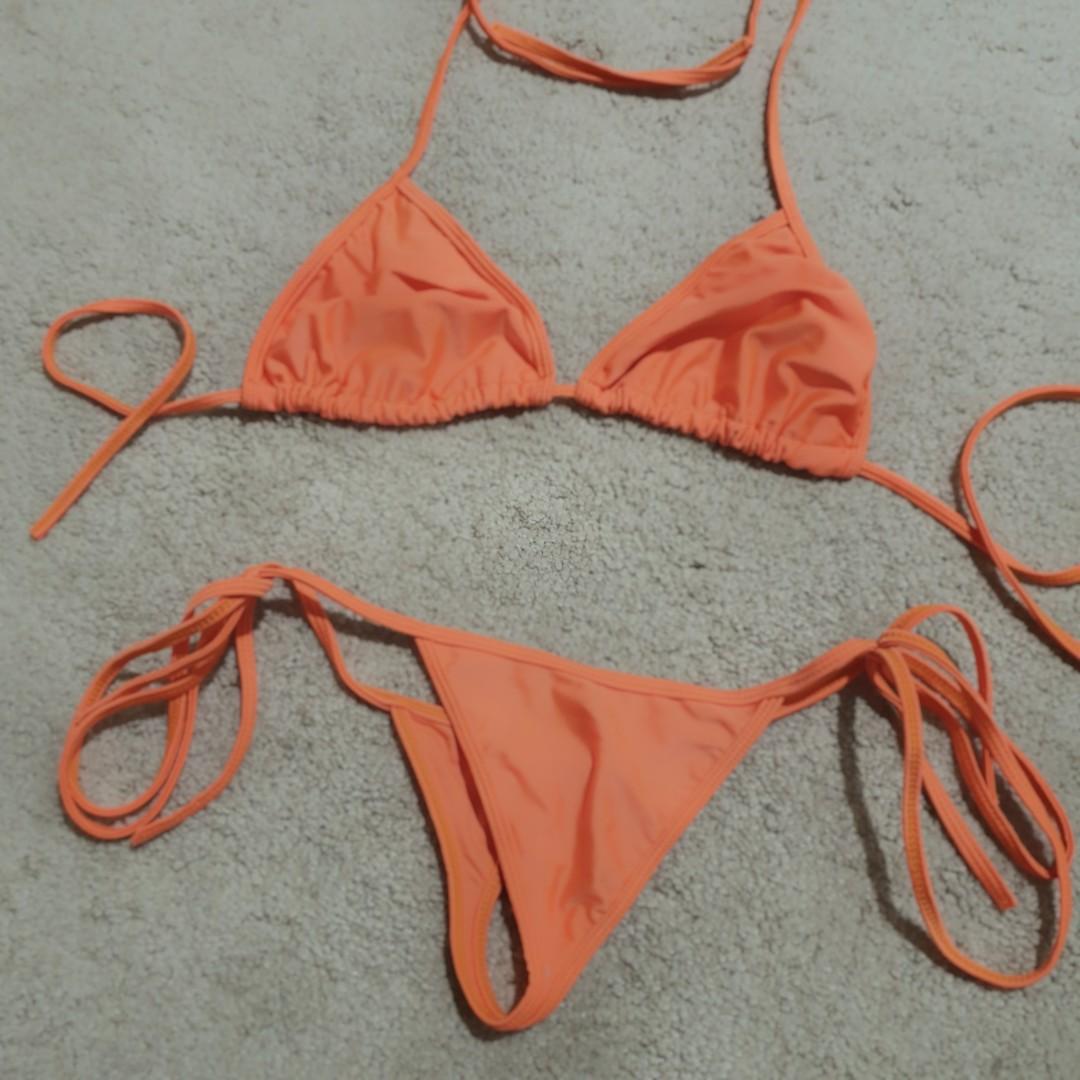 Coral Bikini Swimwear (suitable for size up to C cup) (bra top & panty