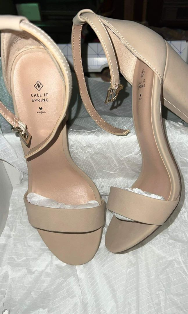 Call it Spring Nude block heels Women s Fashion Footwear