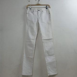 Celana skinny white GU jeans Stretch