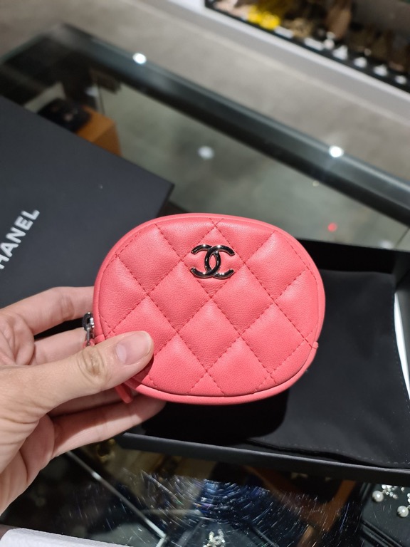 Chanel round coin purse price clearance