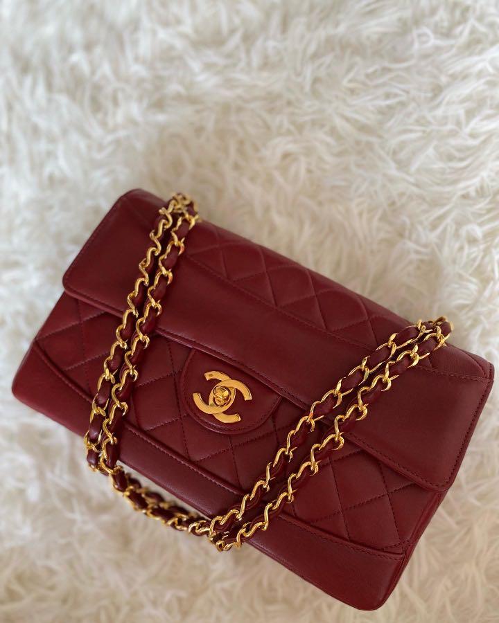 Chanel Brown Quilted Caviar Medium Classic Double Flap Gold