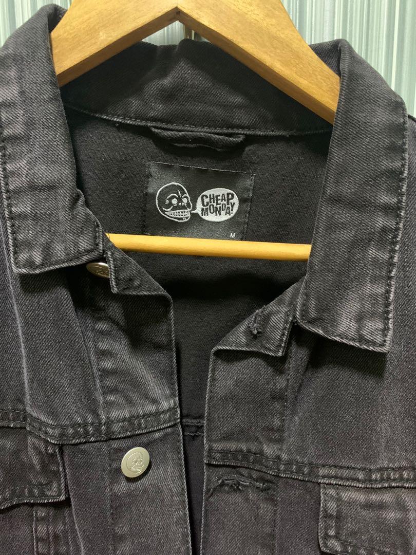 Cheap Monday Black Denim Jacket Women s Fashion Tops Other Tops on Carousell