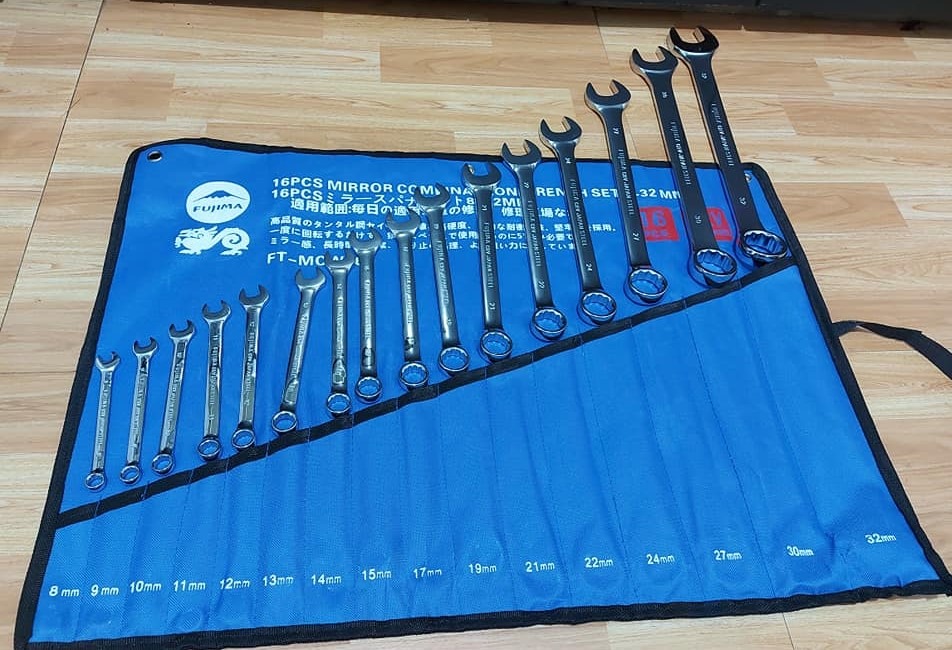 COMBINATION WRENCH SET 16 PCS. 832MM FUJIMA / CASH ON DELIVERY