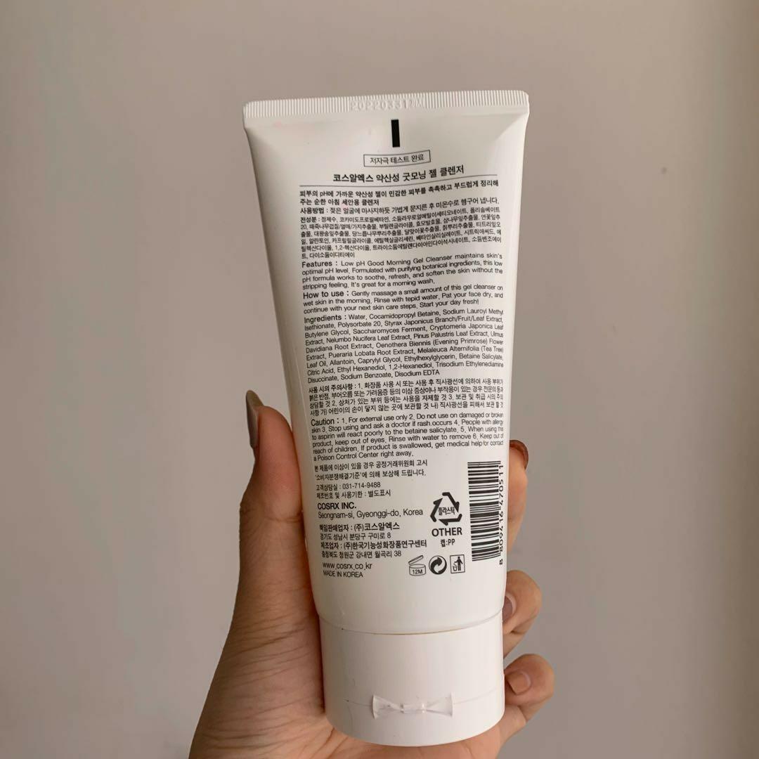 COSRX Face Wash low pH Cosrx good morning gel cleanser, Kesehatan & Kecantikan, Kulit, Sabun