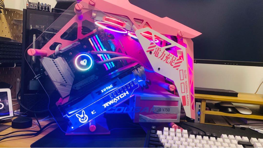 Pink Overwatch theme Gaming PC, Computers & Tech, Desktops on Carousell