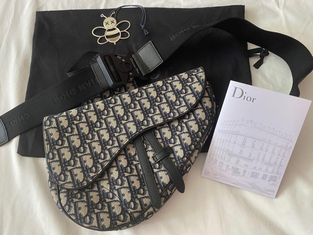 Saddle Bag Beige and Black Dior Oblique Jacquard  DIOR US
