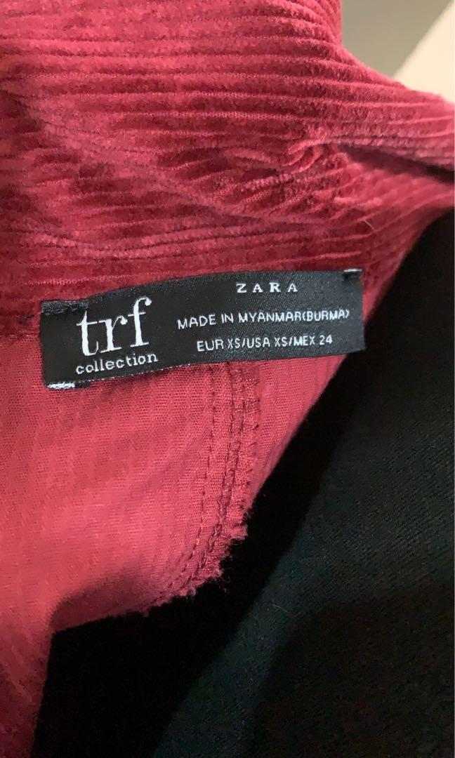 DRESS VELVET DARI ZARA TRF, Fesyen 