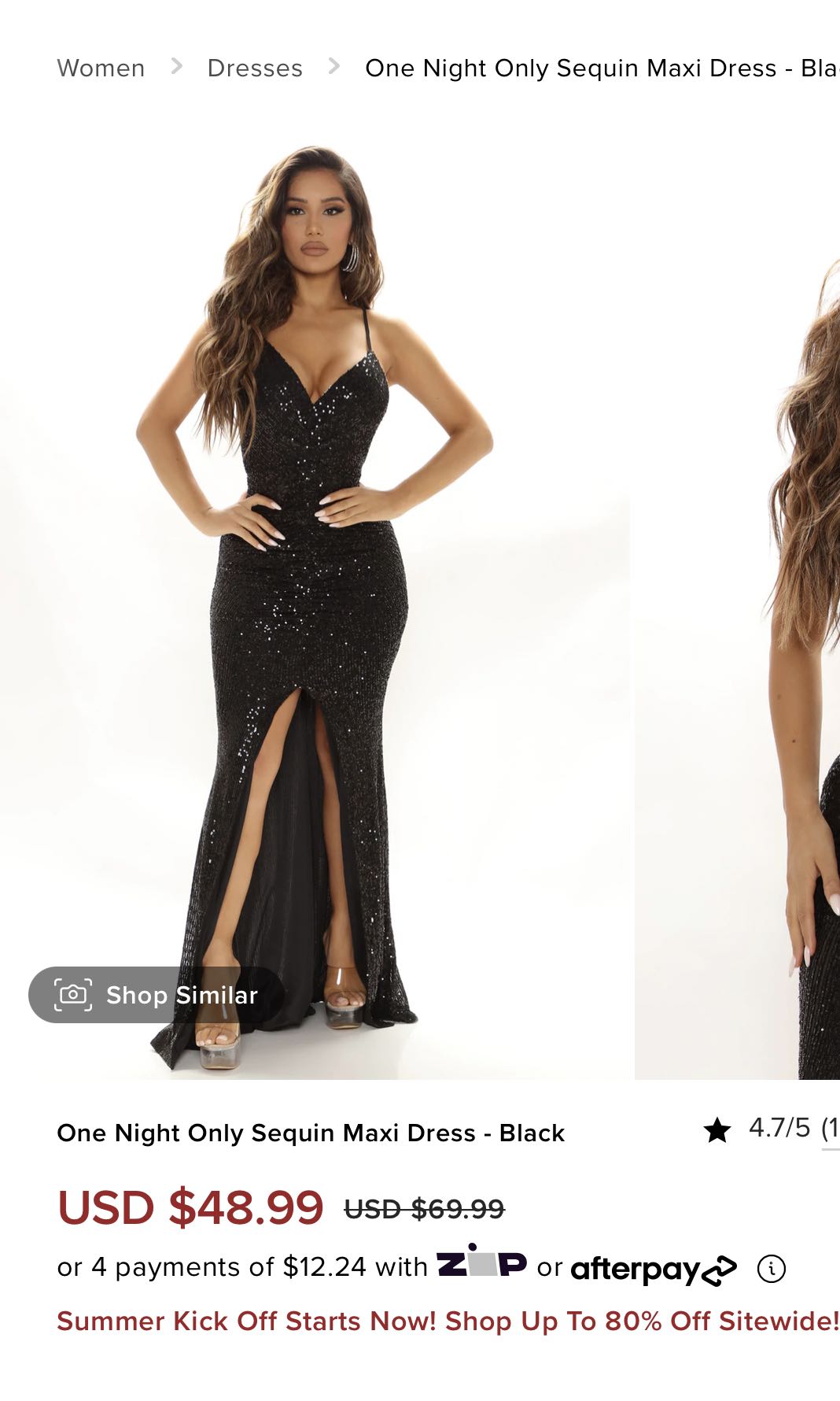 Fashion Nova Curve sequin maxi dress 2XL US16 Women s Fashion