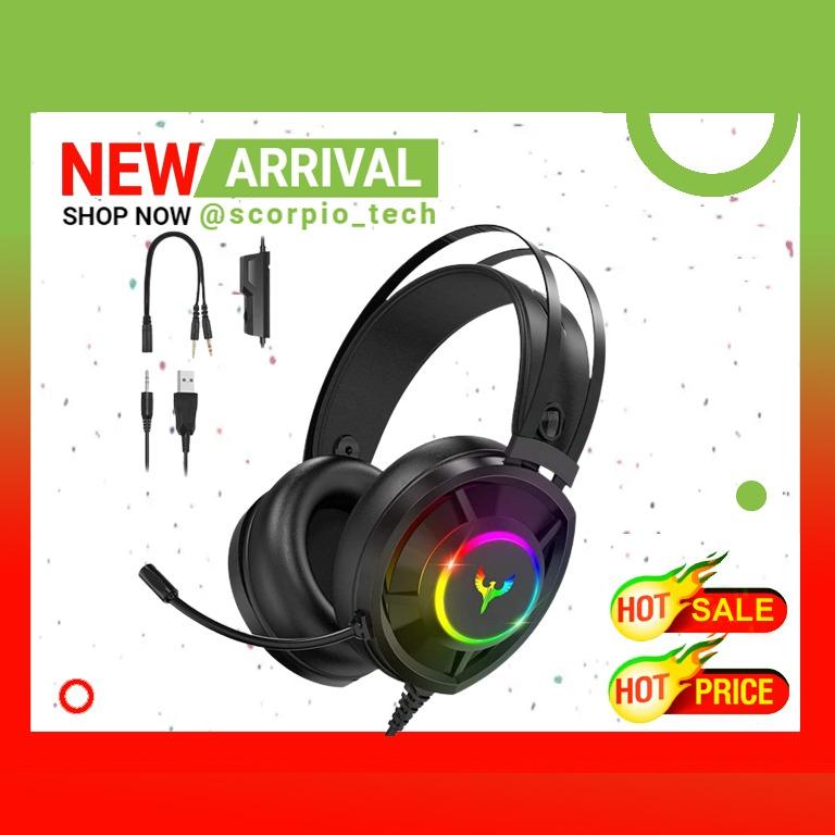 Gaming Headset PC RGB, Blade Hawks PC Headset Wired with 50mm Driver