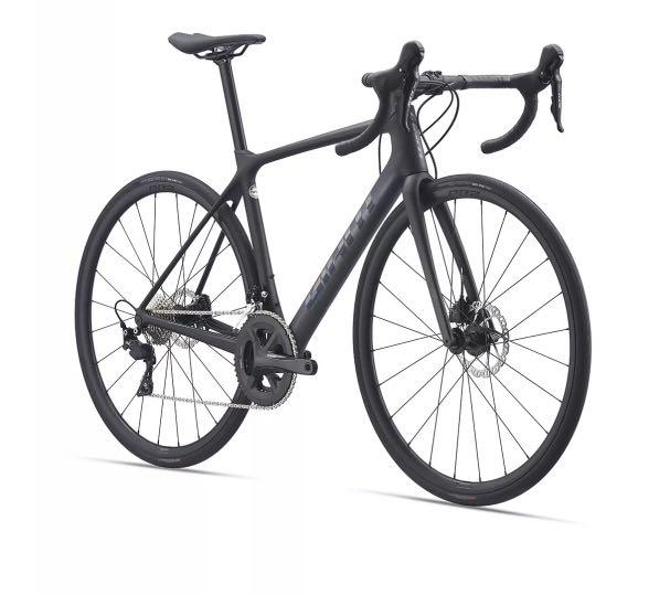 Giant matte shop black road bike