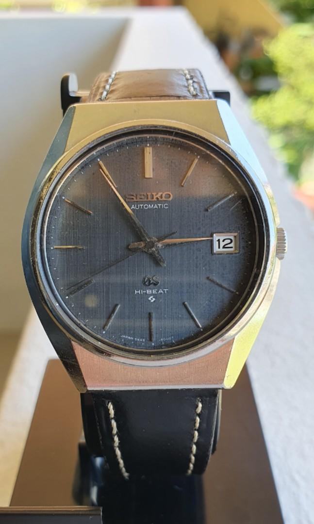 Grand Seiko 5645-8000 Rare Black Linen, Men's Fashion, Watches &  Accessories, Watches on Carousell