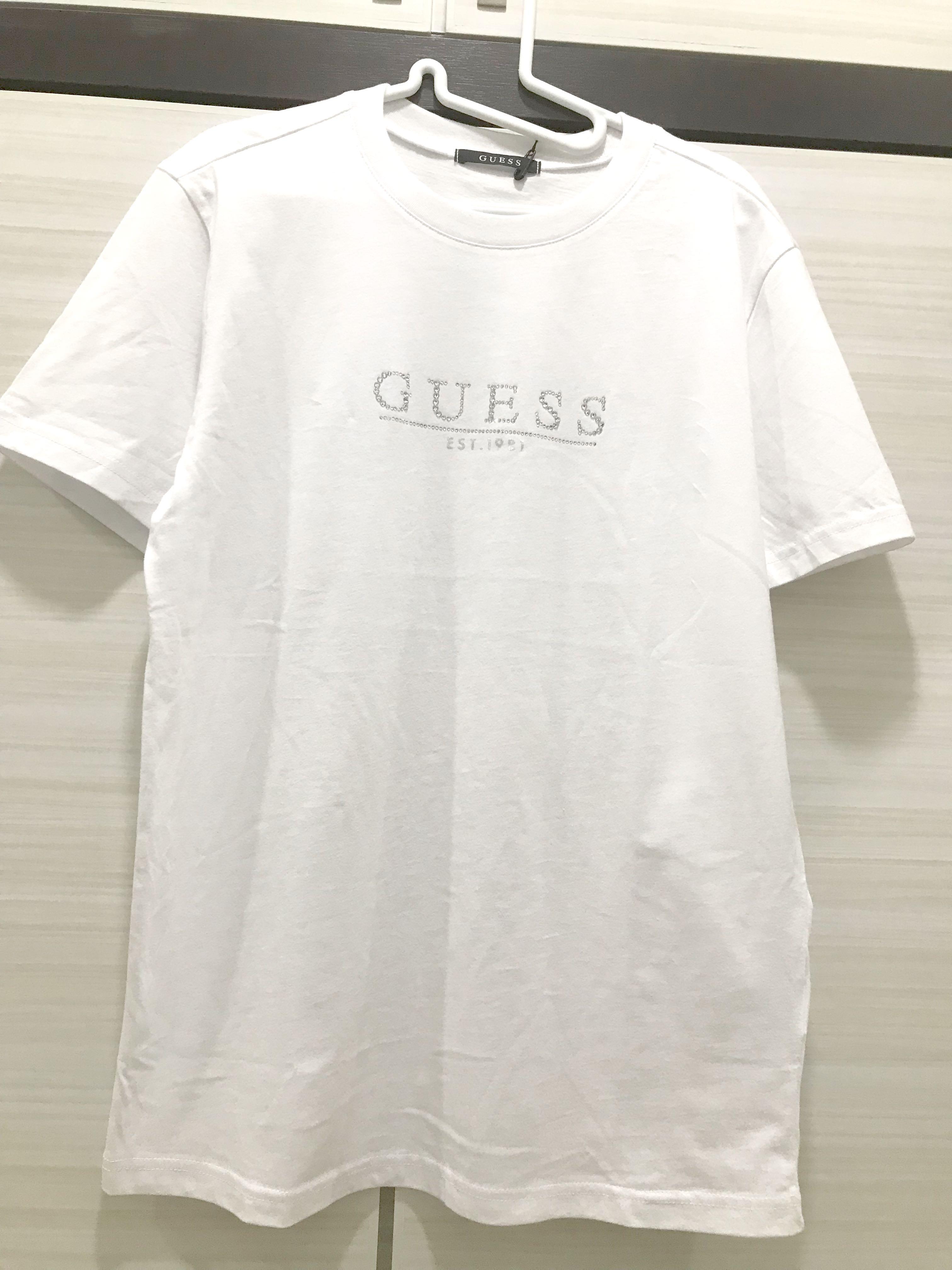 Guess white cheap shirt price