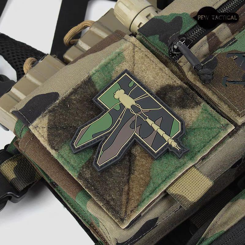 Haley strategic dragonfly woodland camo patch, Everything Else on Carousell