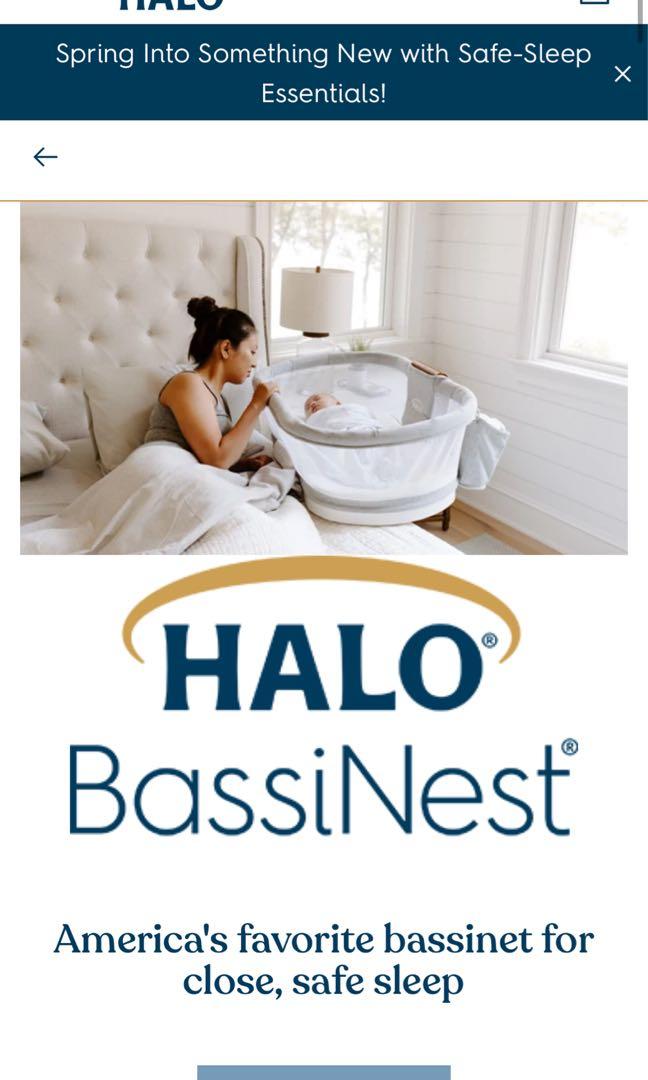Halo Bassinest Premiere 360 Swivel Side Sleeper Bassinet Baby Cot