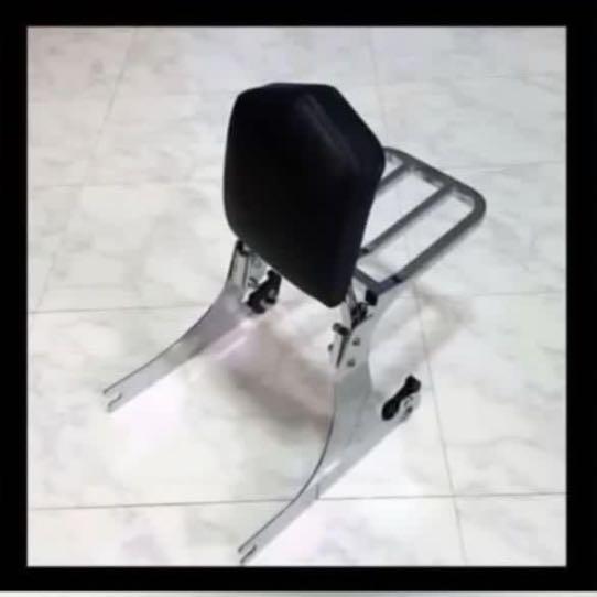 Harley Davidson Dyna Sissy Bar, Backrest Pad, Luggage Rack, Motorcycles, Motorcycle Accessories
