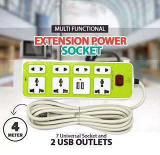 Heavy Duty Extension Cord With Multiple Outlets Extension Cord With USB Port