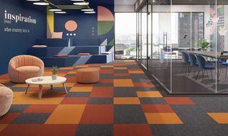  Carpet Tiles -  Interface Brand High Quality Office Carpet Tiles 50x50cm
