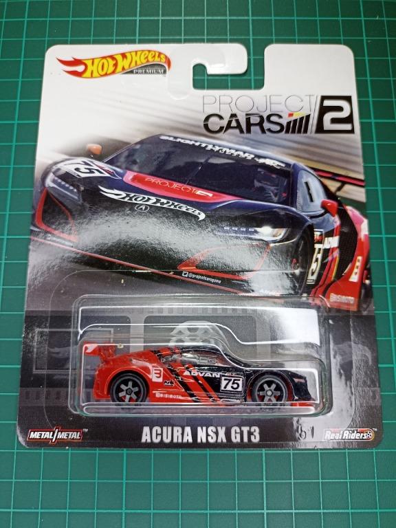 Mugen Hot Wheels ACURA NSX GT3 ProjectCars2 Mattel JDM MUGEN SPOON Real Riders 