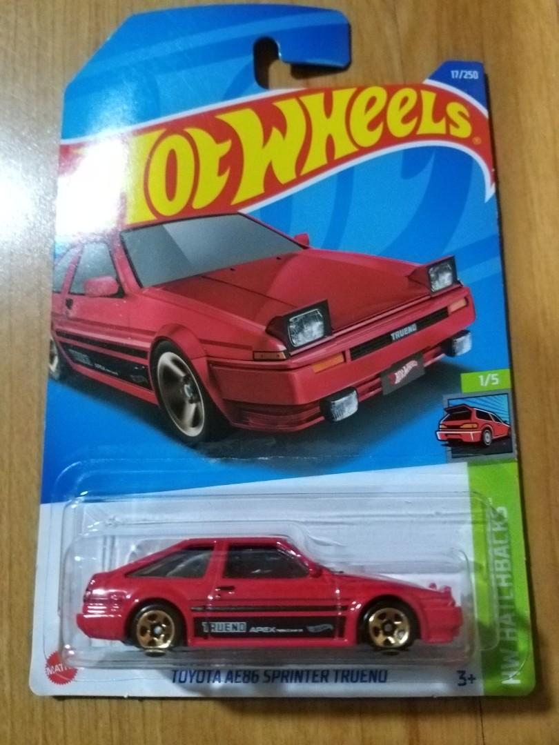 Hot wheels rare initial D car AE86 red pattern, Hobbies & Toys, Toys & Games on Carousell
