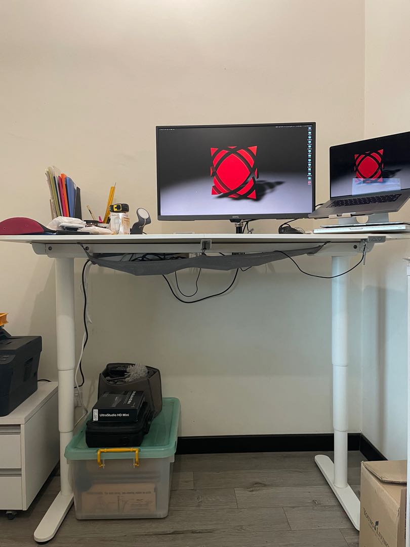 Ikea Bekant Motorize Standing Desk, Furniture & Home Living, Furniture