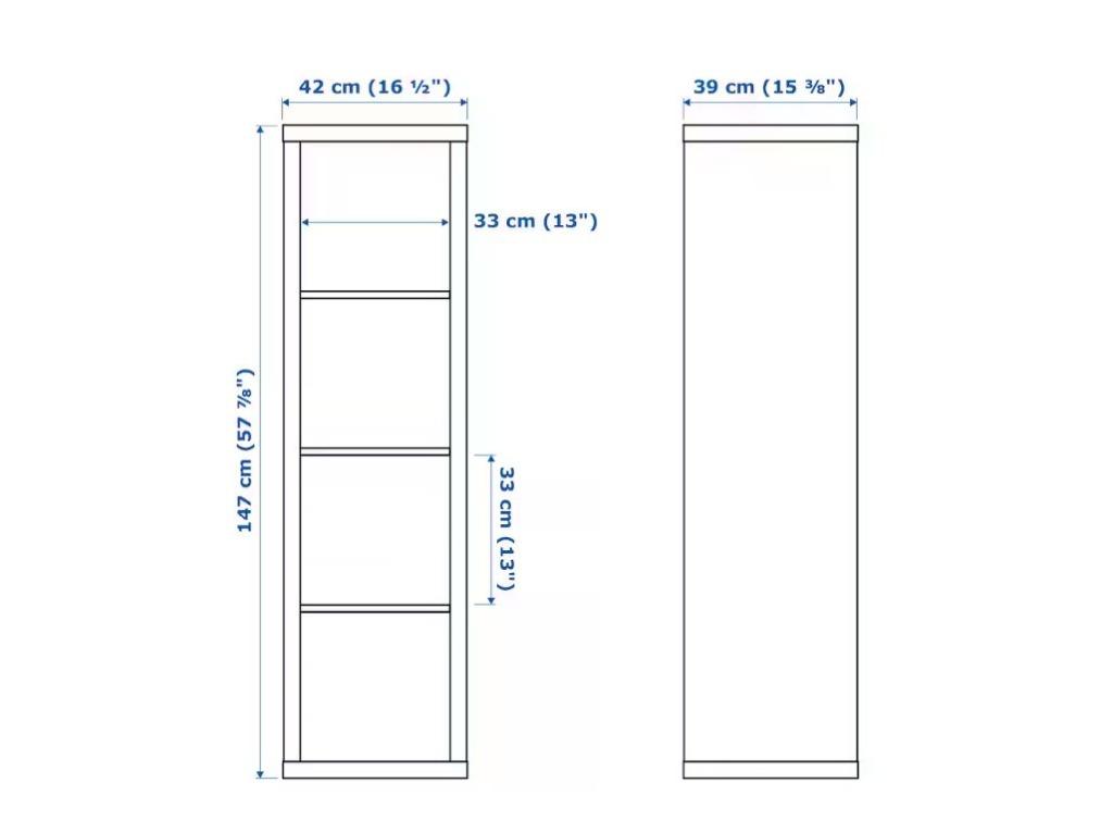IKEA Kallax 4 cube unit, Furniture & Home Living, Furniture, Shelves