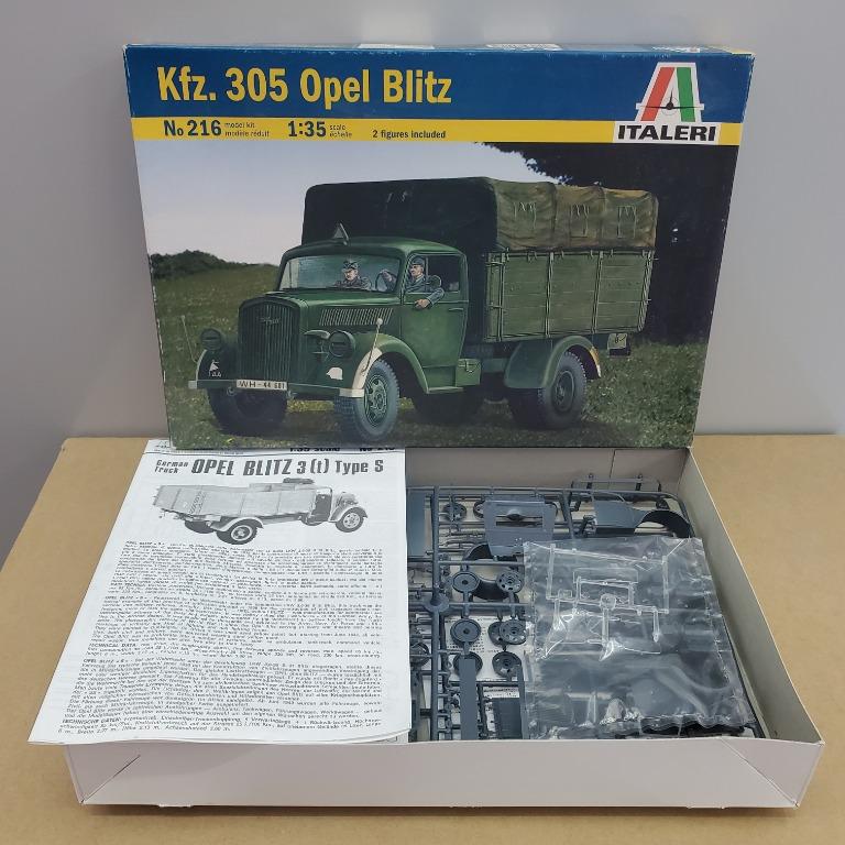 全新絕版italeri 216 1 35 德國歐寶 閃電 軍用中型卡車kfz 305 Opel Blitz 興趣及遊戲 玩具 遊戲類 Carousell
