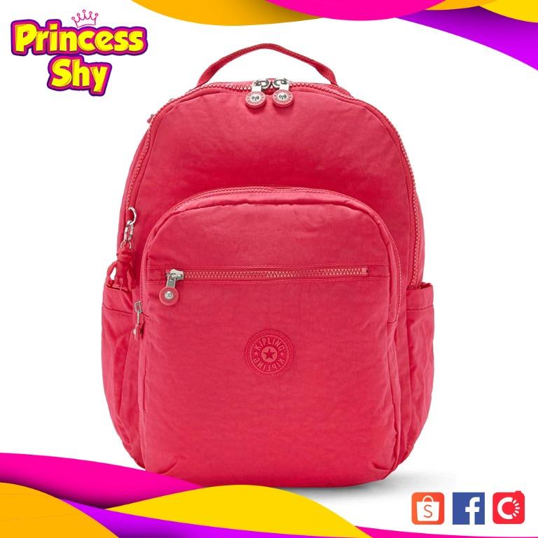 Kipling Seoul Large 15" Laptop Backpack - Spicy Pink (Category: Backpacks) located in San Juan City. Submitted by princessshyph (Listing ID 1160346449, Image 1). Description: Our best-selling backpack that highlights all of the iconic features and benefits Kipling is known for. The Seoul backpack is equipped with padded shoulder straps, a durable exterior and roomy interior. Easily fits all of life’s essentials, plus it has a built-in protective 