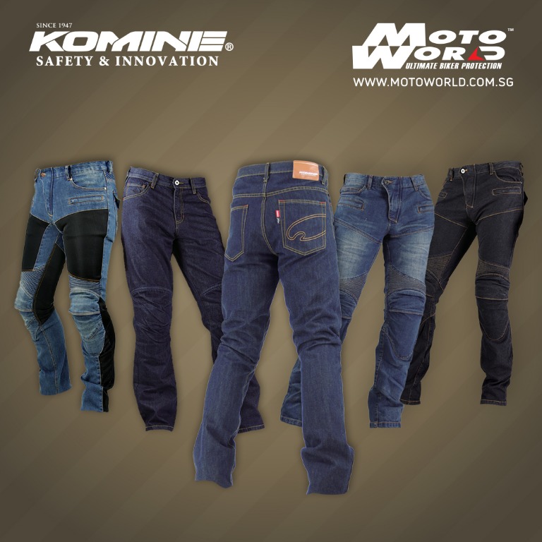 Komine Riding Jeans Pants for Motorcycle, Motorcycles, Motorcycle 