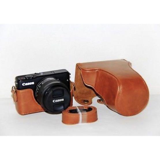 Leather Case Canon M100 Fotografi di Carousell