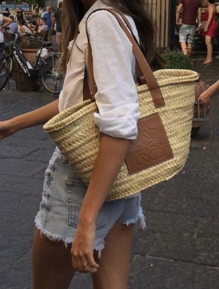 Loewe basket bag Medium Luxury Bags Wallets on Carousell