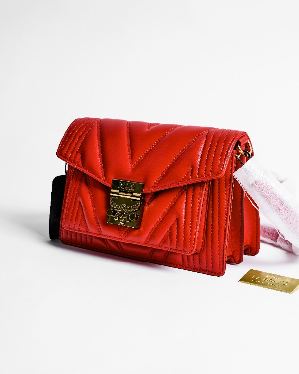 Mcm red crossbody best sale