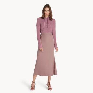Midi front pocket mermaid skirt pomelo