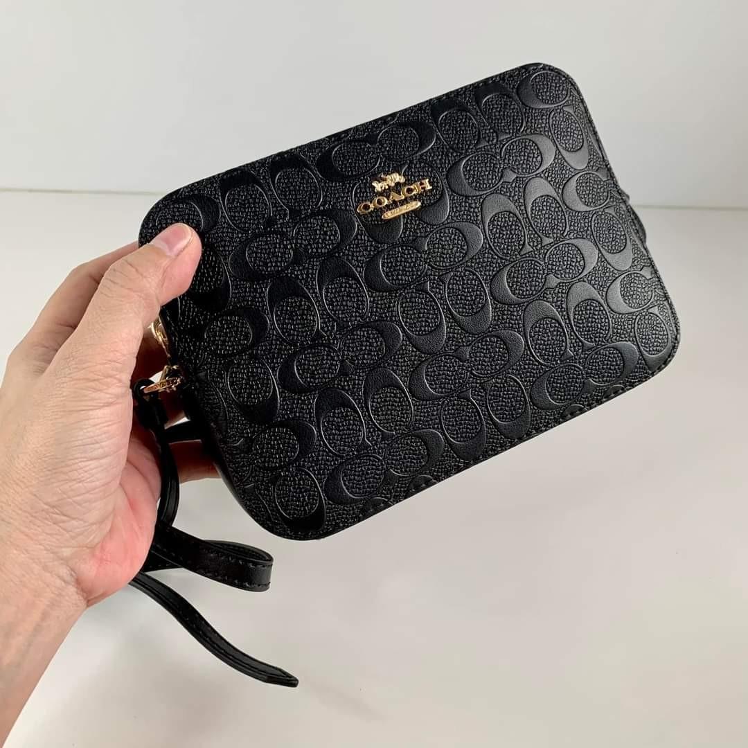 MINI CAMERA BAG IN SIGNATURE LEATHER COACH C5897 Women s