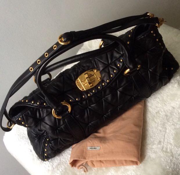 Miu Miu Sling Bag, Women's Fashion, Bags & Wallets, Cross-body Bags on  Carousell