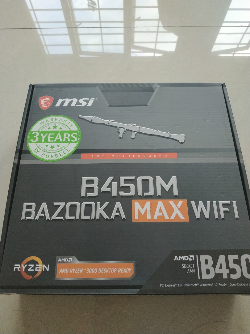 MSI b450m bazooka max wifi b450 ryzen, Computers & Tech, Desktops on ...