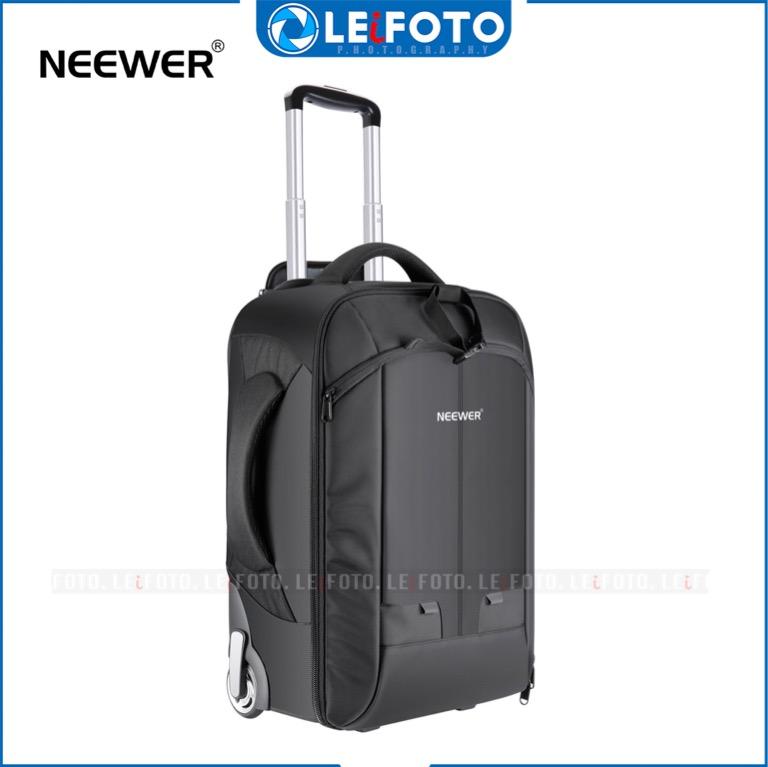 Neewer 2-in-1 Convertible Wheeled Camera Backpack Luggage Trolley