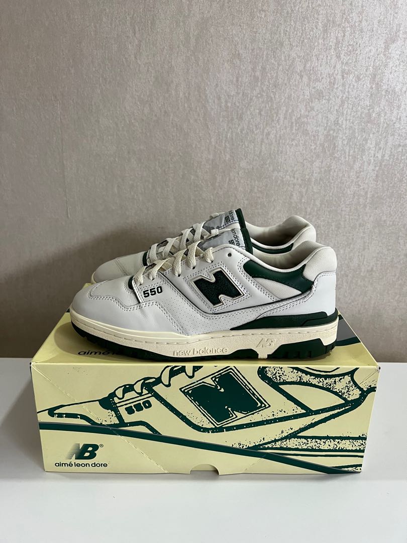 new balance 550 x aime leon dore white green yellow
