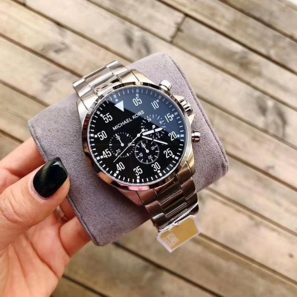 NEW Michael Kors Gage Stainless Steel Mens Watch MK8413 Luxury