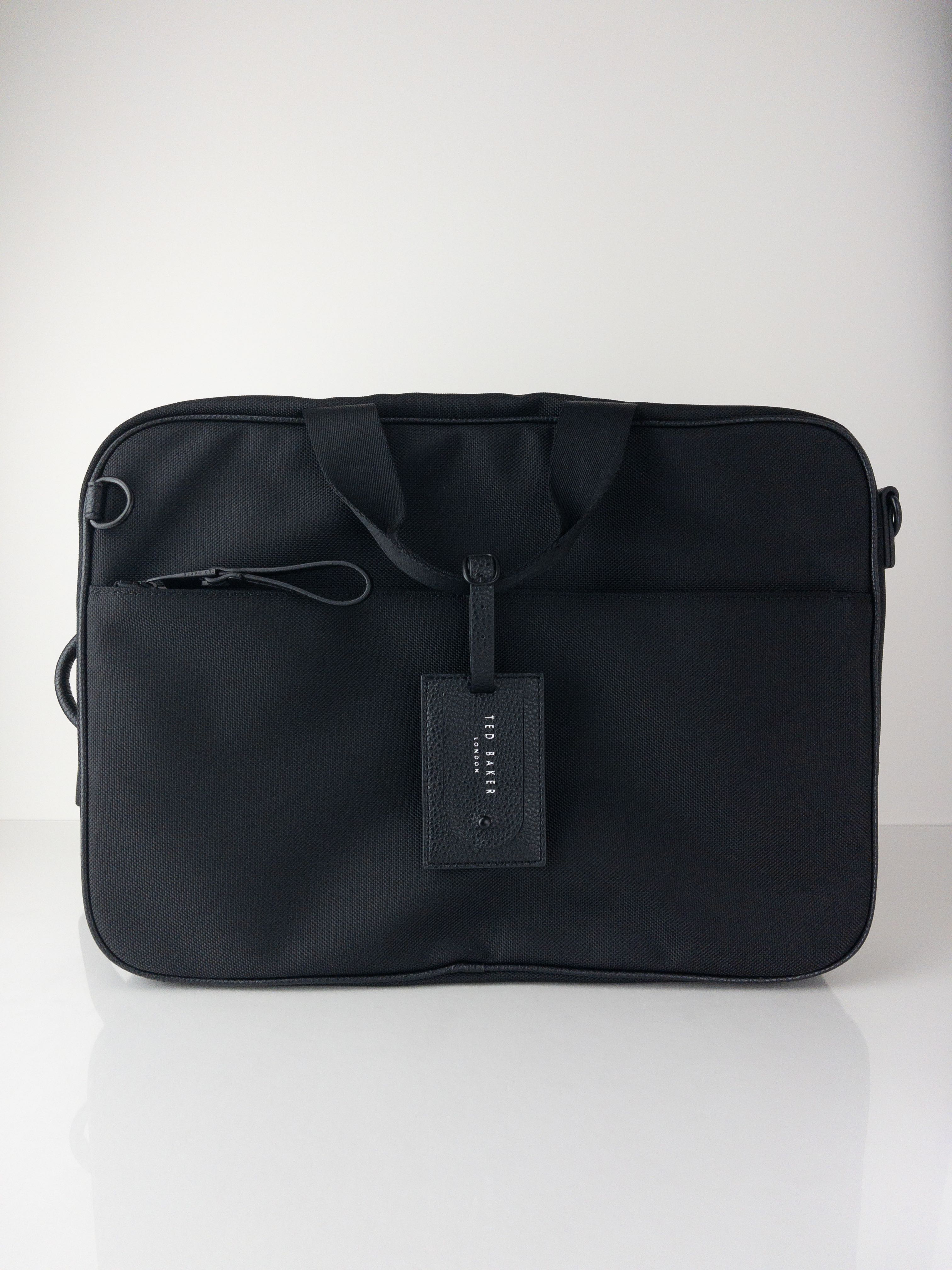 DISCOUNT NEW TED BAKER MXB BRUISER TRAVEL NYLON CONVERTIBLE DOCUMENT BAG BLACK Computers Tech Parts Accessories Laptop Bags Sleeves on Carousell