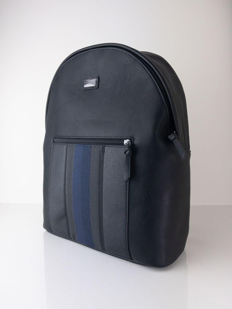 NEW TED BAKER MXB TYSSER WEBBING BACKPACK BLACK BLUE Men s
