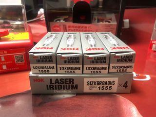 NGK Spark Plugs 1555 SIZKBR8A8HS for BMW 118i 135i 318i 320 328 335 420 435 428 520 528 535 (N13 N20 N55) engines