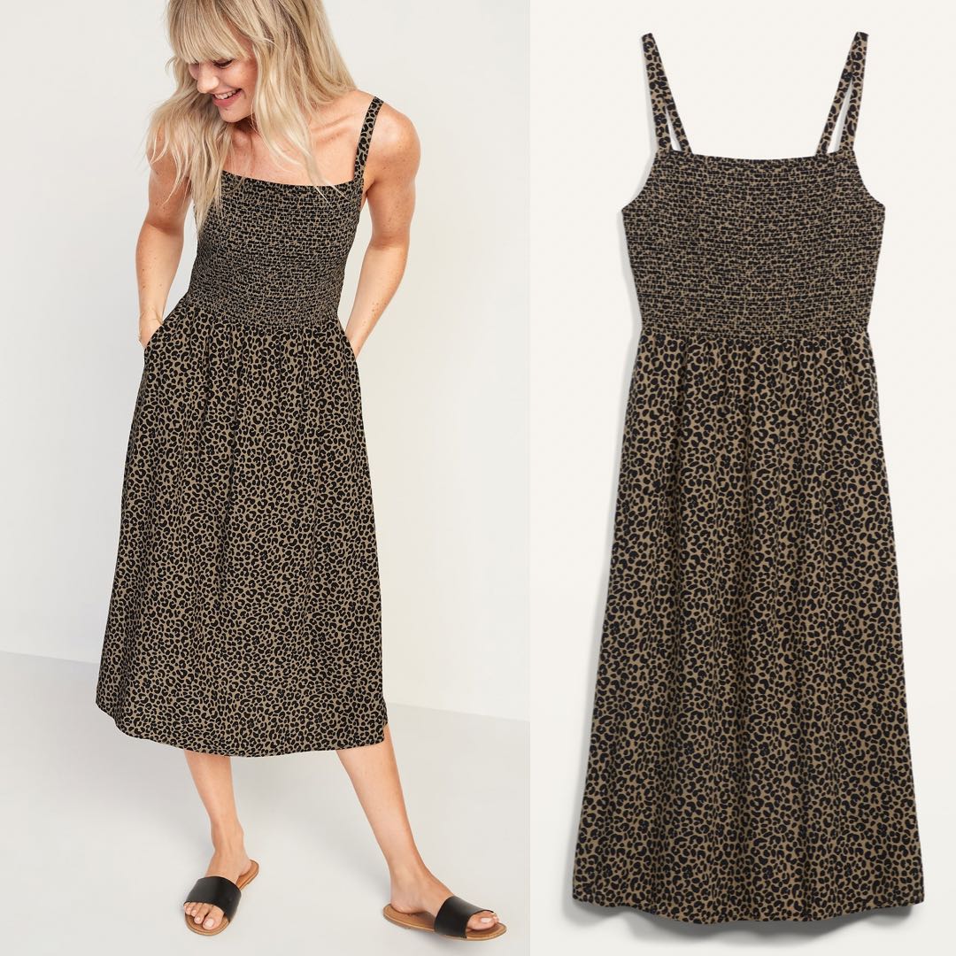 Smocked Fit \u0026 Flare Cami Midi Dress for 