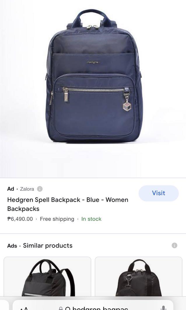 Original Hedgren Spell Indigo backpack Women s Fashion Bags