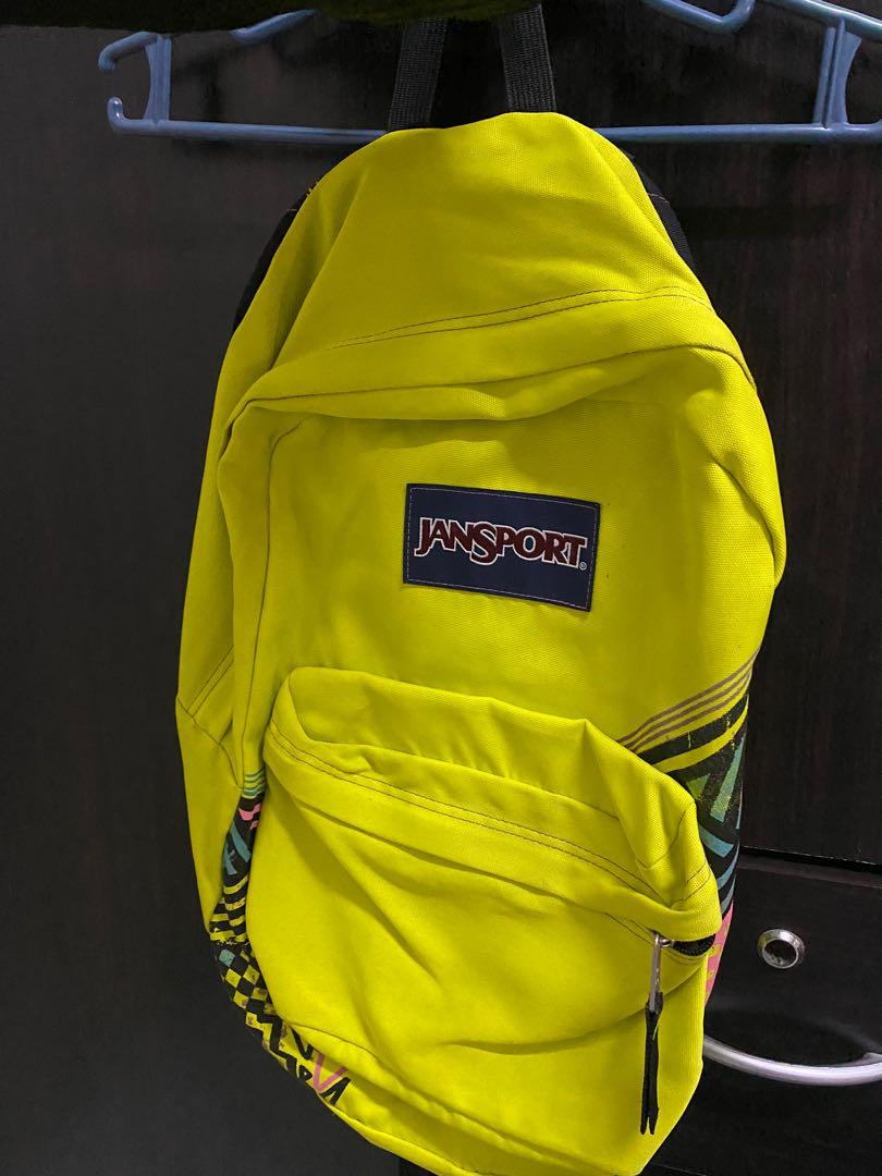 Bright yellow jansport backpack outlet
