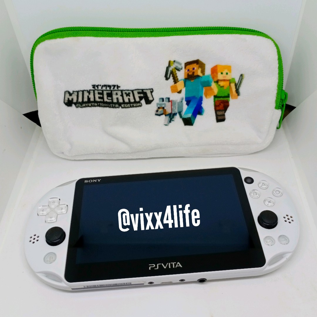 playstation vita ps vita 2000 minecraft special edition console only +