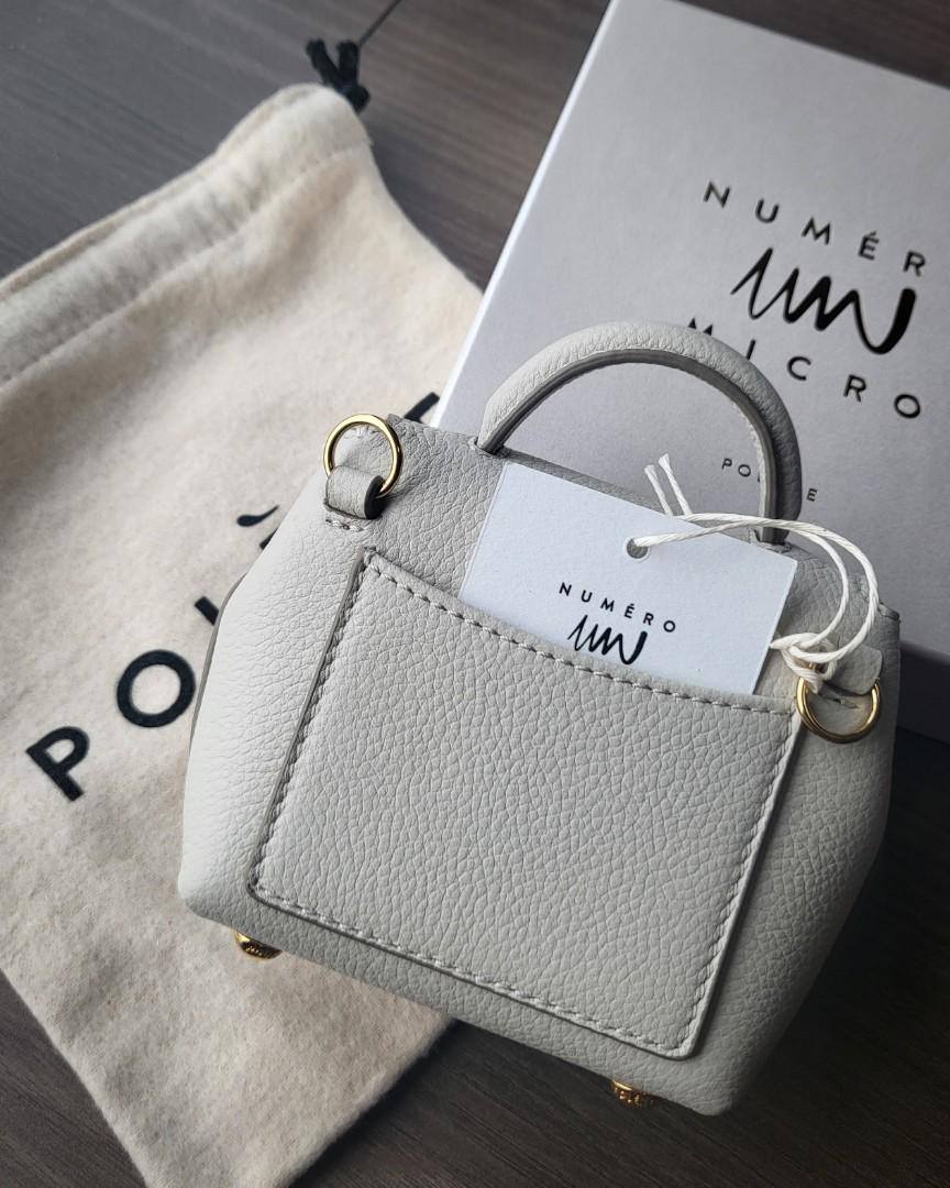 Polene Number One Micro Bag- Chalk Textured Leather, Luxury, Bags & Wallets  on Carousell