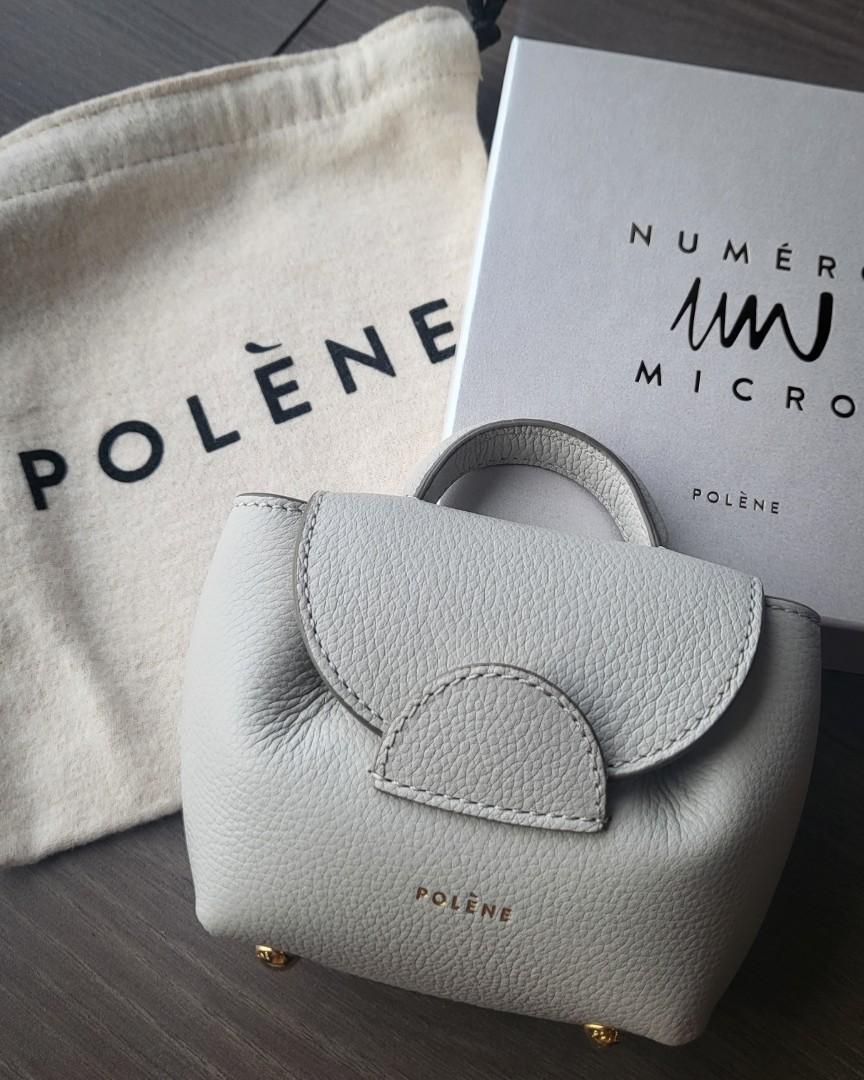 Polene Number One Micro Bag- Chalk Textured Leather, Luxury, Bags & Wallets  on Carousell