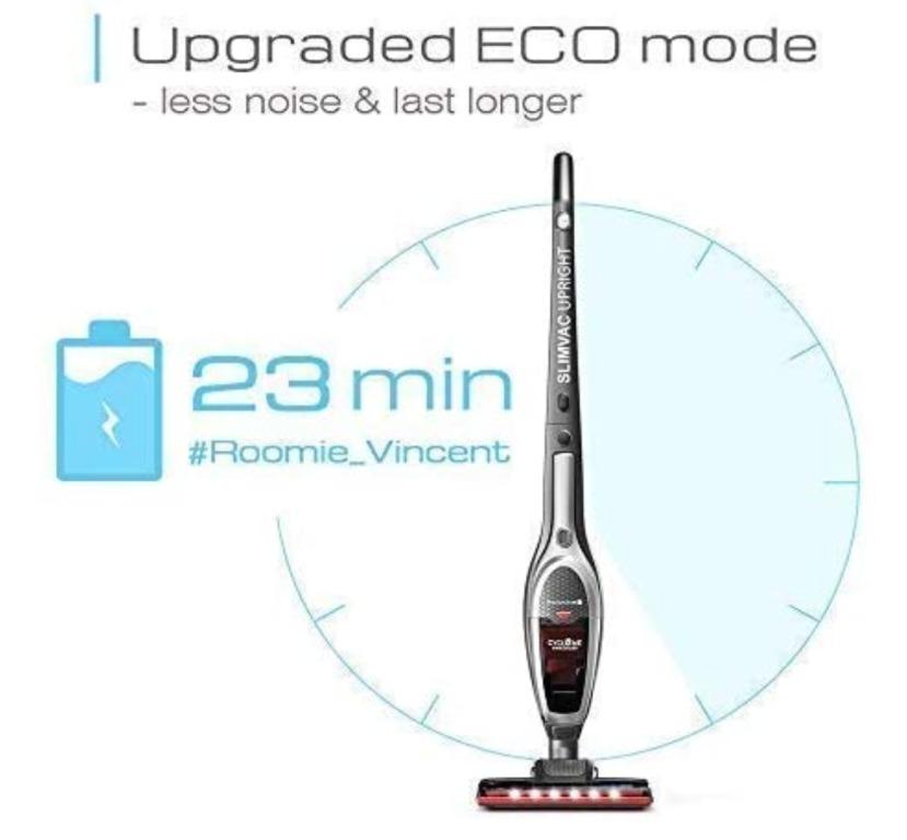 ROOMIE TEC Cordless Vacuum Cleaner FREE EXPRESS DELIVERY 1 MONTH WARRANTY 2 in 1 Handheld Vacuum High Power 2200mAh Li ion Rechargeable Battery with Corner Lighting and Upright Charging Base TV Home