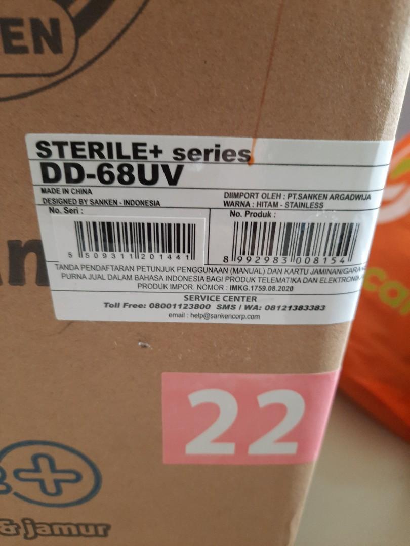 Sterilizer & Dish Dryer with UV sanken.