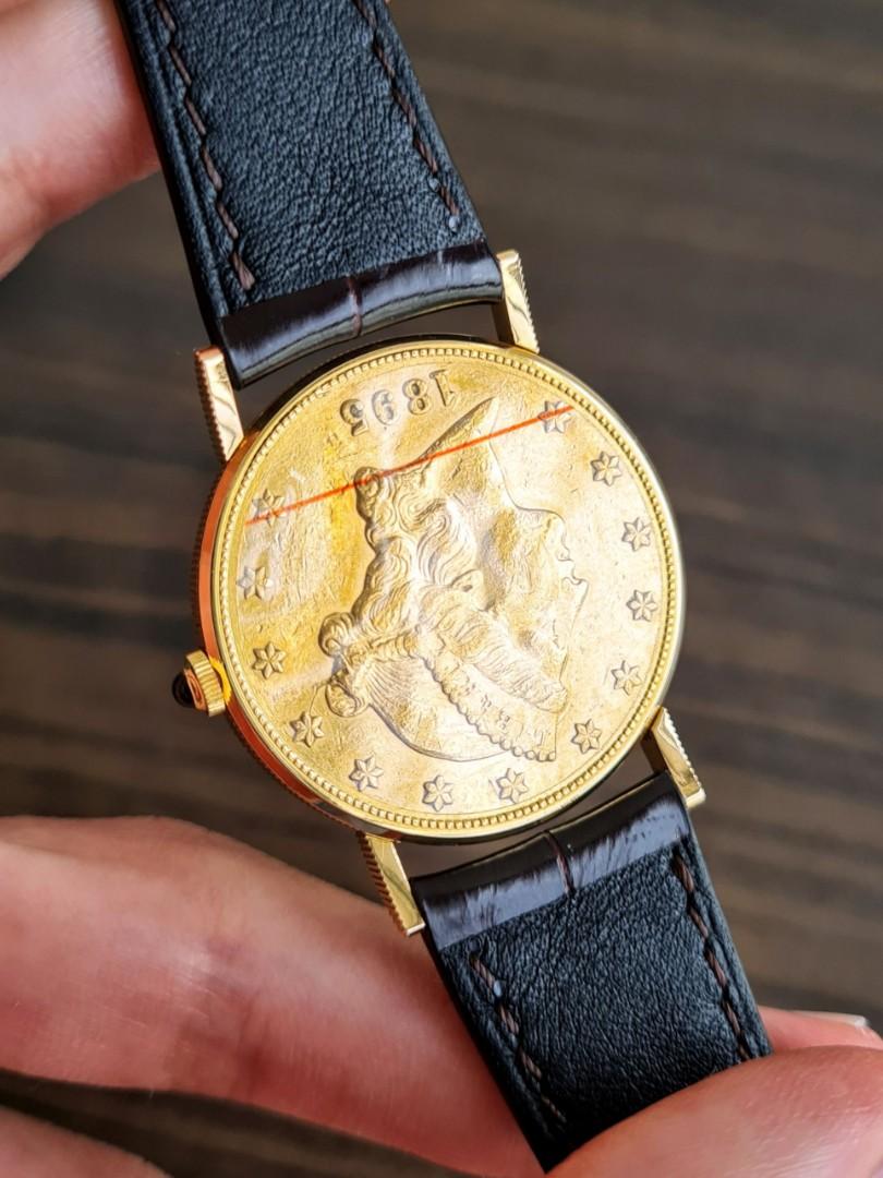 Corum 20 dollar gold piece watch on sale